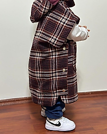 Çocuk - Ünisex Kep Panço (Mürdüm)