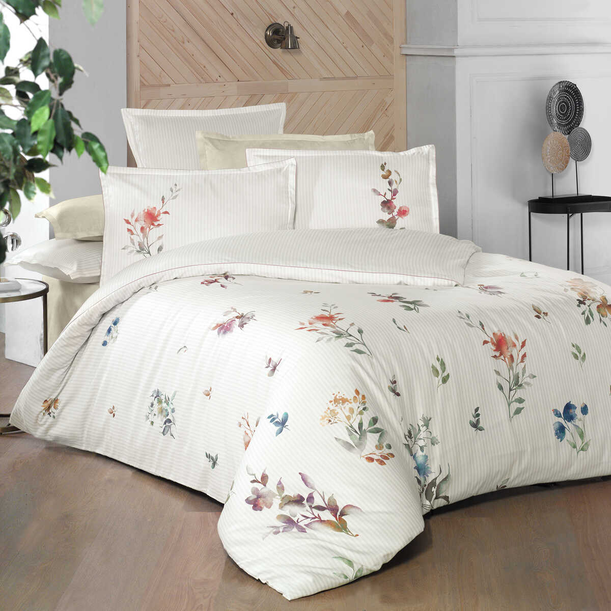 Sarev - Lida v1 Pamuk Saten Çift Kişilik Nevresim Takımı