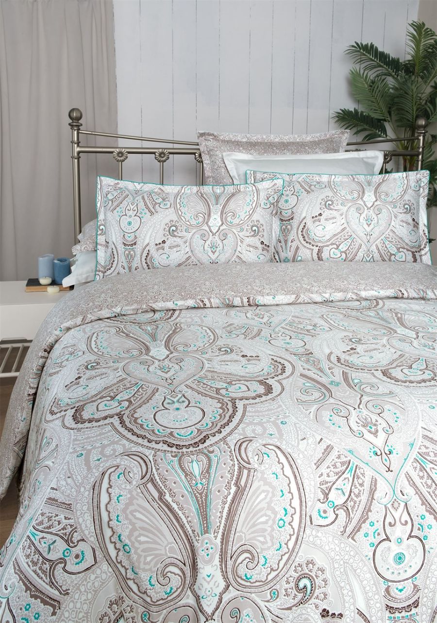 Sarev - Niavaran v1 Pamuk Saten Çift Kişilik Nevresim Takımı